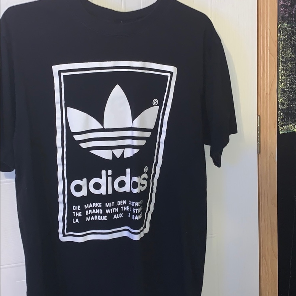 Black and White Adidas shirt